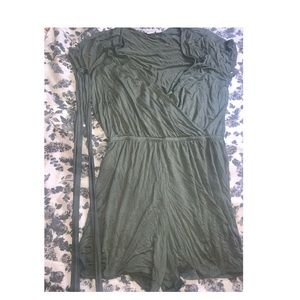 Olive Green Romper - Size M